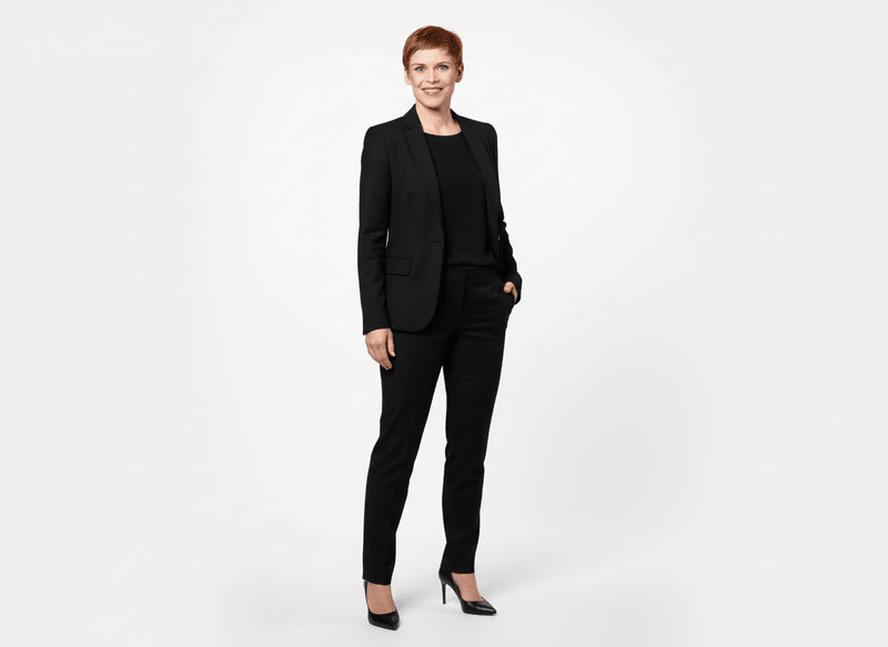 Business Anzug Schwarz Modern