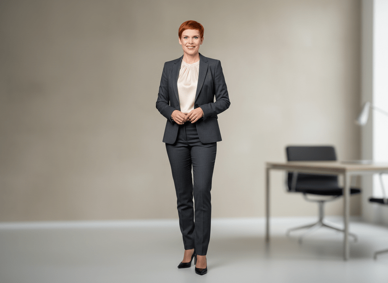 Eleganter Anzug Grau