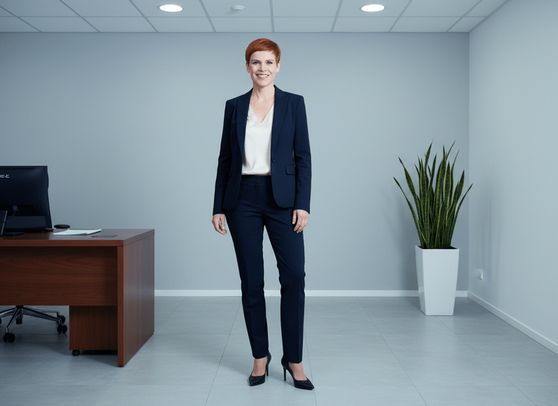 Klassischer Anzug Navy Modern